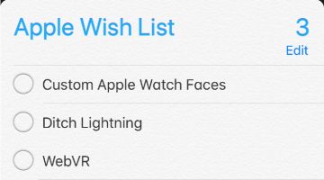 My Apple Wish List 2018
